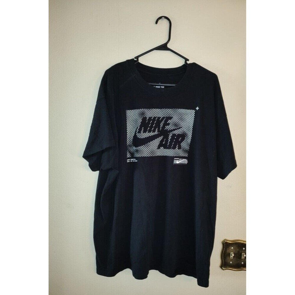 Men's Nike Futura Basketball Black 100% Cotton T Shirt Size XL